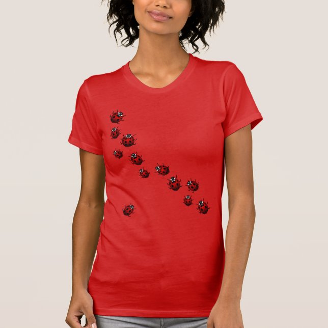T-shirt Femme Ladybug Chemise Lady's Ladybird Shirt Tee (Devant)