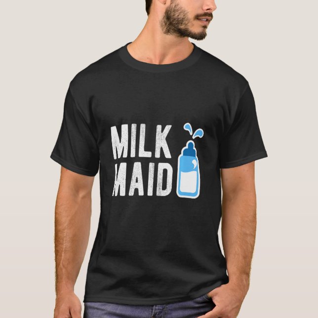 T-shirt Femme Lait Maid (Devant)
