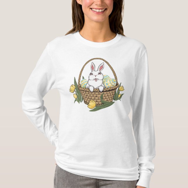 T-shirt Femme Lapin de Pâques Chemise Lapin de Pâques Swea (Devant)