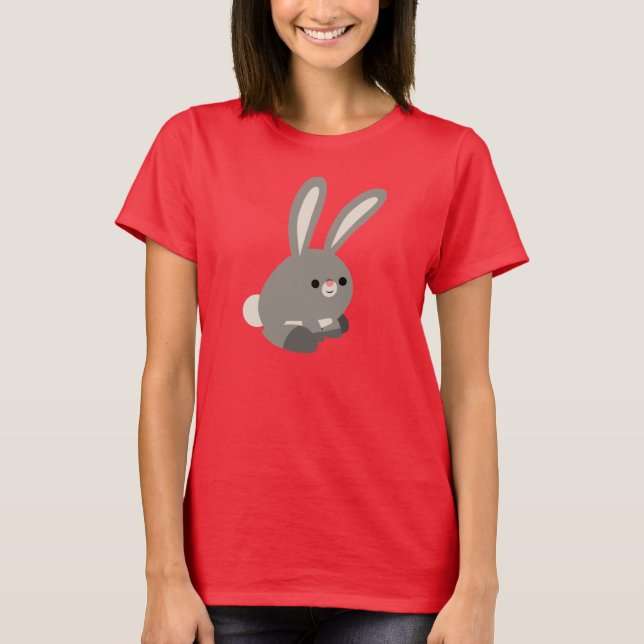 T-shirt femme lapin, joli et calme (Devant)