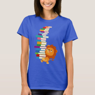 T-shirt femme Lecteur Vorace (Lion de Dessin)