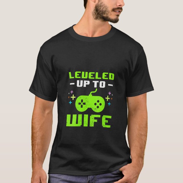 T-shirt Femme Leveled Jusqu'À Femme Nouvelle Mariée Joueur (Devant)