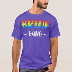 T-shirt Femme LGBT Mariage Gay Mariage Mariée Mariée Gang