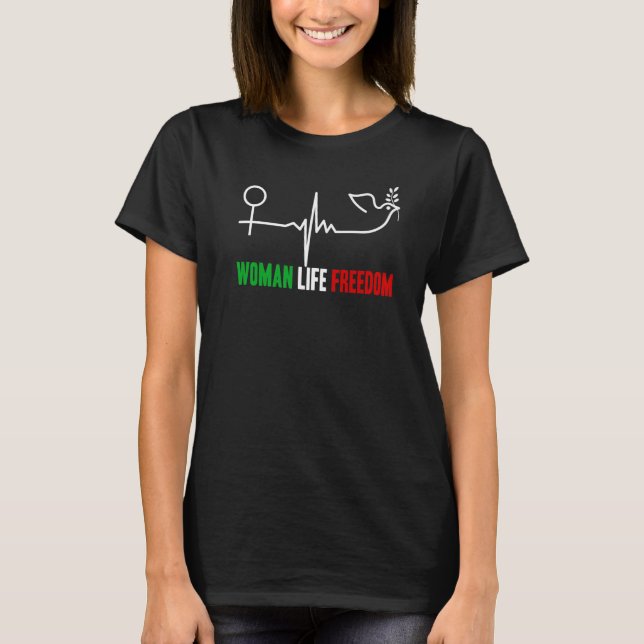 T-shirt Femme Liberté de vie Zan Zendegi Azadi Femmes Vie  (Devant)