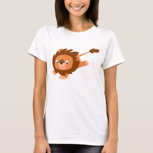 T-shirt Femme Lion Cartoon Vivant