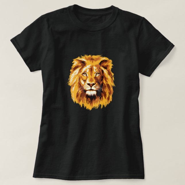 T-shirt Femme Lion Leo Head DNF (Design devant)