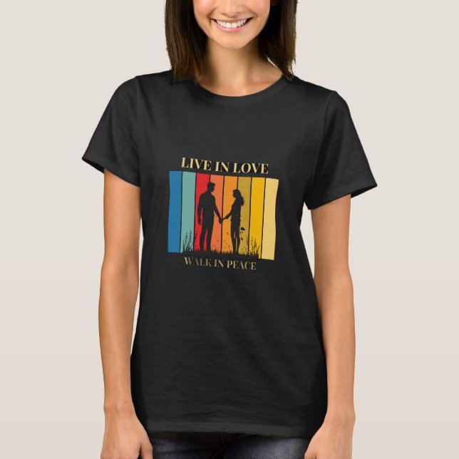 T-shirt femme Live in Love (Devant)