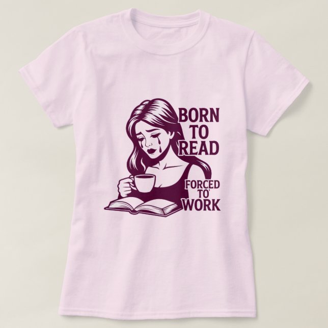 T-Shirt Femme Livre & Café (Design devant)