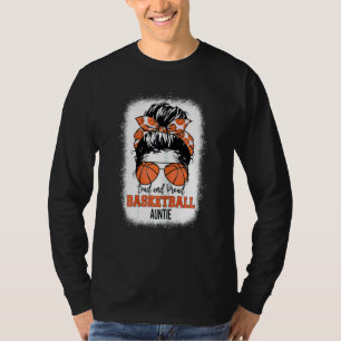 T-shirt Femme Loud & Fier Basketball Tante Messy Bun Au