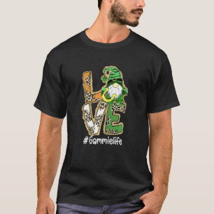 T-shirt Femme Love Gammie Life Gnome Funny St Patrick's D