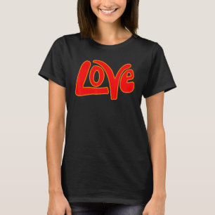 T-shirt Femme Love Type Graphique Amusant Pour De L'Amour 