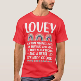 T-shirt Femme Lovey Grand-Mère Appréciation Lovey Grand-Mè