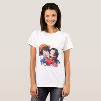 T-Shirt femme Luffy & Boa Hancock