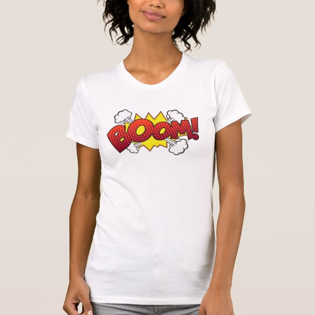 T-shirt femme lumière Boom (Devant)