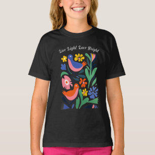T-shirt femme, lumière vive, amour brillant