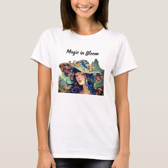 T-Shirt Femme Magie en Fleur (Devant)
