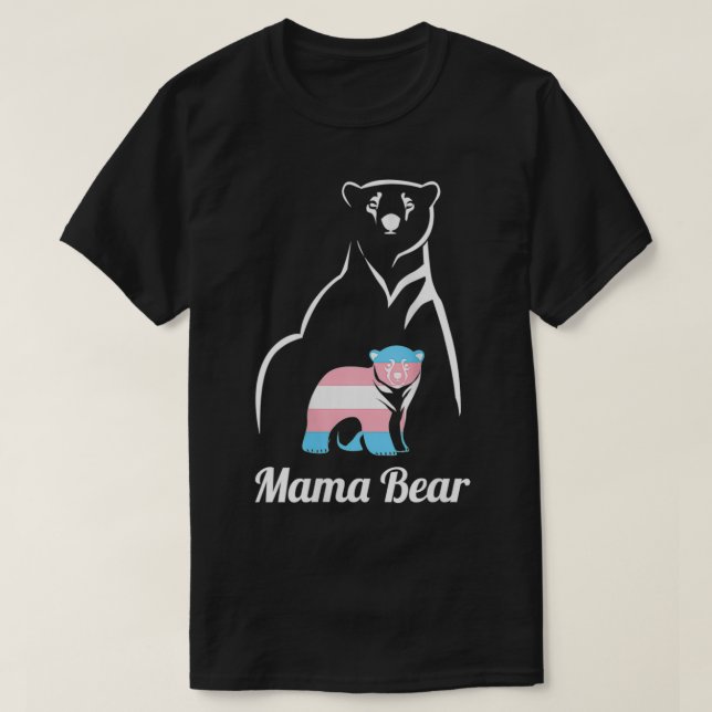 T-shirt Femme Mama Bear LGBTQ Transgenre Child Trans Pri (Design devant)