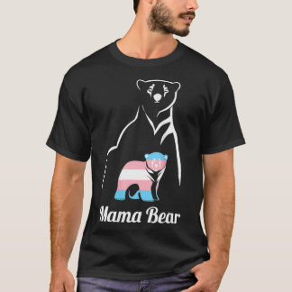 T-shirt Femme Mama Bear LGBTQ Transgenre Child Trans Pri