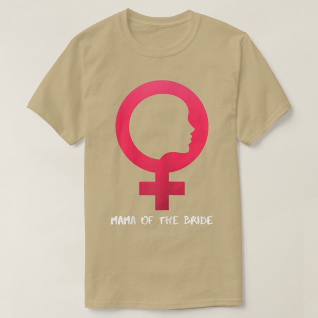 T-shirt Femme Mama De La Mariée 1439 (Design devant)