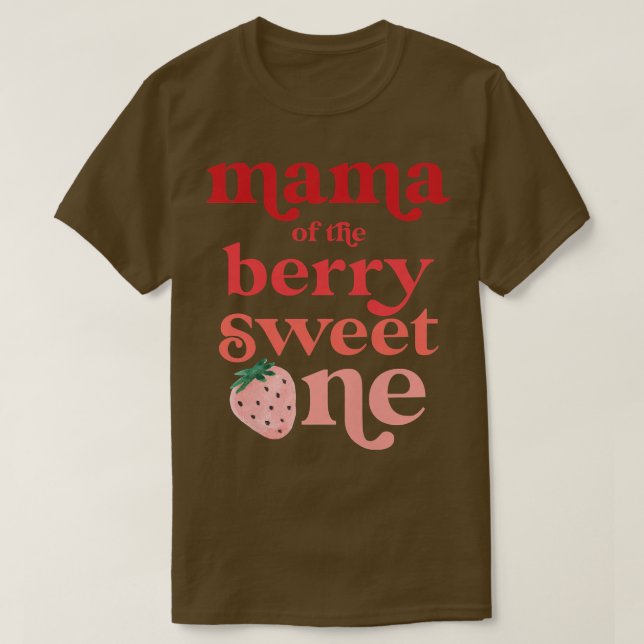 T-shirt Femme Mama du Berry Sweet One Strawberry Firs (Design devant)