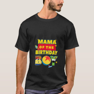 T-shirt Femme Mama Du Jouet D'Anniversaire Famille Matchi