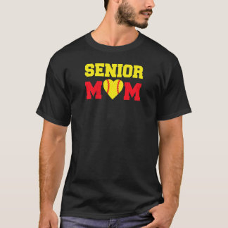 T-shirt Femme Mama Lycée Lycée Lycée Lycée Softball Maman