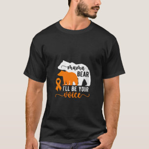 T-shirt Femme Mama Porte Leucémie Maman D'Une Leucémie Gue