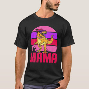 T-shirt Femme Mama Saurus T Rex Dinosaur Fête des Mères Gi