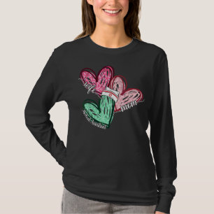 T-shirt Femme Maman Assistant Médicale Léopard Coeurs Mère