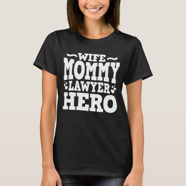T-shirt Femme Maman Avocat Héro Amusant Maman Fête des Mèr (Devant)
