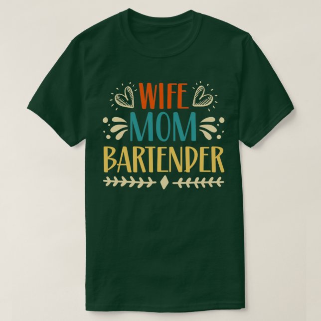 T-shirt Femme Maman Bartender 4 (Design devant)
