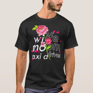 T-shirt Femme Maman Chauffeur Tai Cute Floral Mothers Day 