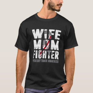 T-shirt Femme Maman Combattante Pituitaire Tumeur Sensibil