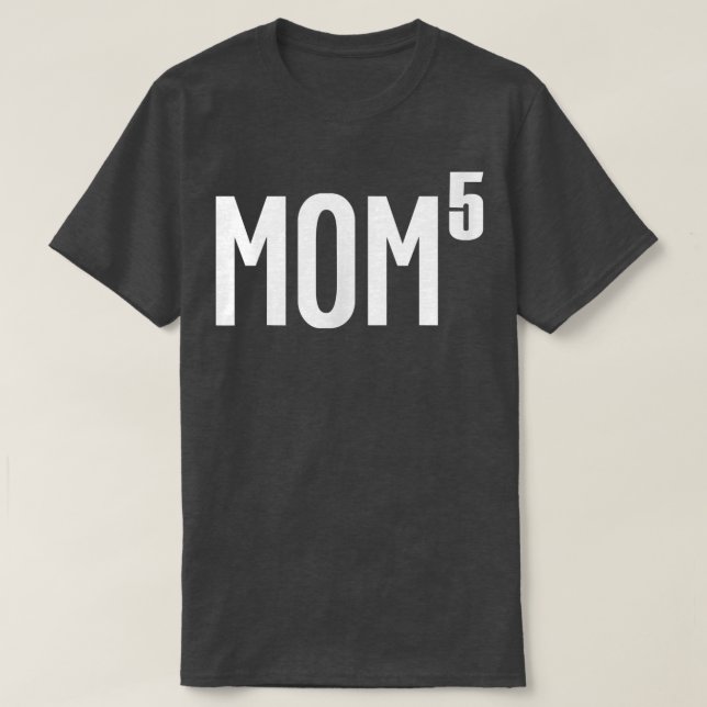 T-shirt Femme Maman de 5    EnfantsMignonne Fantastique Fê (Design devant)