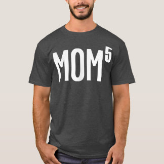 T-shirt Femme Maman de 5    EnfantsMignonne Fantastique Fê