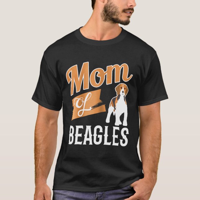 T-shirt Femme Maman De Beagles Fier Animaux Parent Animaux (Devant)