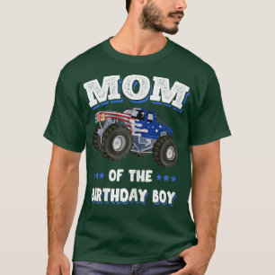 T-shirt Femme Maman De L'Anniversaire Pères Garçon Monster