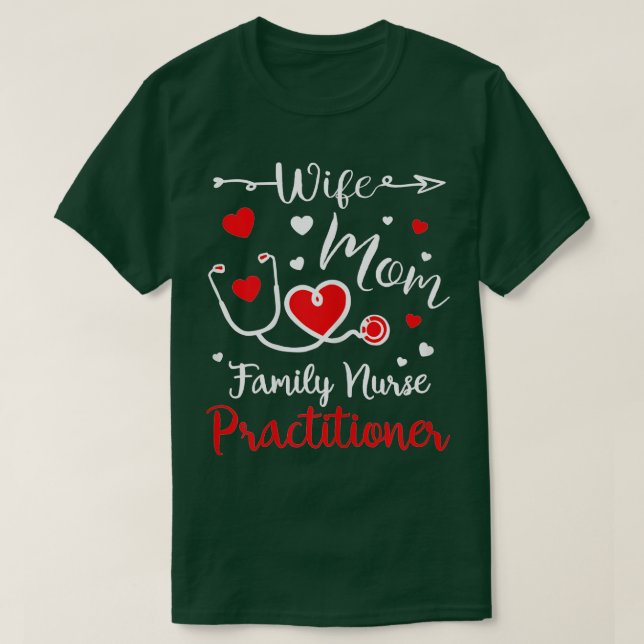 T-shirt Femme Maman Famille Infirmière Praticien Valentine (Design devant)