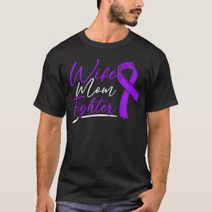 T-shirt Femme Maman Fighter Lupus Purple Ribbon Lupus