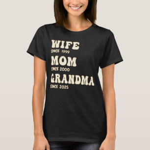 T-shirt Femme Maman grand-mère personnalisée depuis des an
