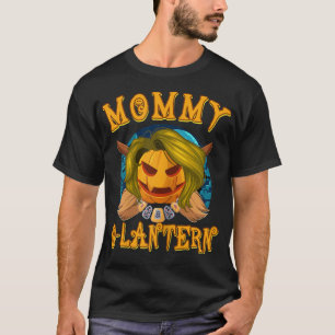 T-shirt Femme maman Halloween Costume Jack-o'-lantern Pomm