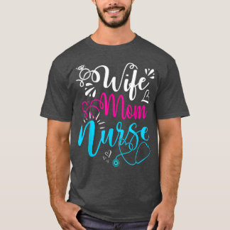 T-shirt Femme Maman Infirmière Funny Fête des mères Infirm