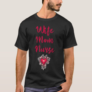 T-shirt Femme Maman Infirmière Heartbeat Lpn Hospital Rn I