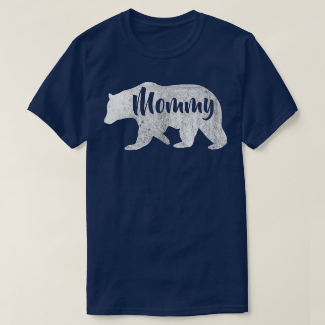 T-shirt Femme Maman Ours Awesome Camping (Design devant)