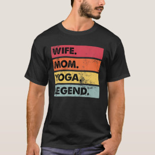 T-shirt Femme Maman Yoga Légende Drôle Méditation Femmes Y