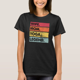 T-shirt Femme Maman Yoga Légende Yoga Méditation Femmes