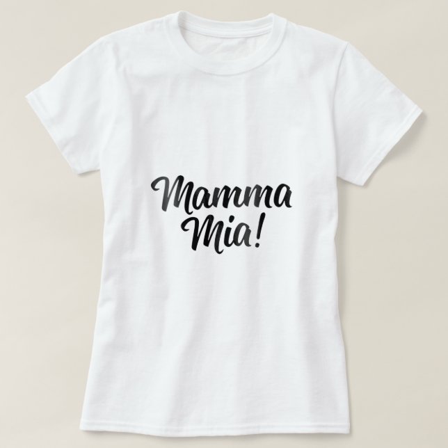 T-shirt Femme Mamma Mia mite Italien (Design devant)