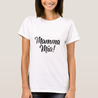 T-shirt Femme Mamma Mia mite Italien