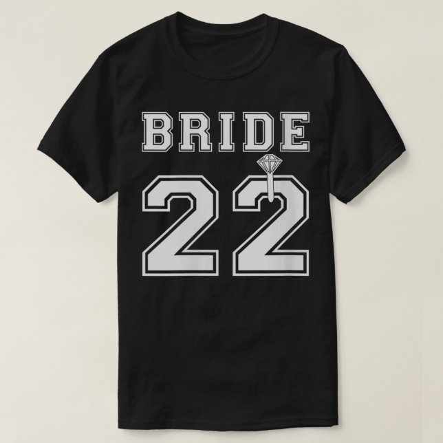 T-shirt Femme Mariée 2022 Fiançailles Cadeaux de Mariage F (Design devant)