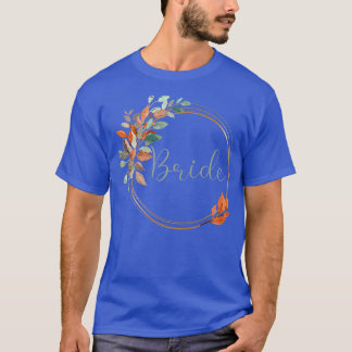 T-shirt Femme Mariée Enterrement de Vie de Garçon Feuilles